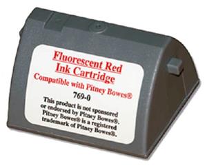 Pitney Bowes Compatible Ink Cartridge 769-0 - capacity: 20ml - red fluorescent