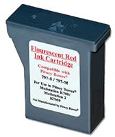 DPM-797-0 - Pitney Bowes Compatible Ink Cartridge 797-0 - capacity: 20ml - red fluorescent