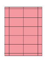 LT325-200 PK4 - 2up Pink Tray Tags, 4,000 Per Box, 3.25 x 2, 10 Per Sheet, 400 Sheets, 12 lbs