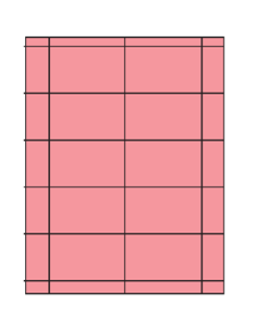 2up Pink Tray Tags, 4,000 Per Box, 3.25 x 2, 10 Per Sheet, 400 Sheets, 12 lbs