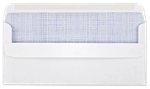 #10 - 24lb White Wove w/ Tint "C" Window (1 1/8 x 4 1/2, 7/8L - 1/2B) Side Seam Flip-Stik - 2500 per carton