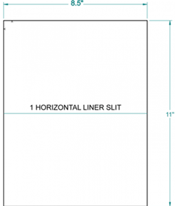 Full Sheet &#39;Placard&#39; Label, inkjet/laser/copier, 8 1/2 x 11, 1 per sheet, 100 sheets