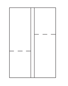 Meter Tape - 2 labels per sheet - sheet size: 5 1/4 x 3 1/2 - 150 sheets per pack/minimum order: 4 packs - imprint area 3 1/4 - 5 1/4 x 1 5/8 -