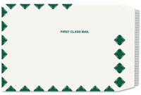 5269 - 9 x 12 - 25lb Western Dura-Print FSC Open End Catalog Kwik-Tak First Class Border - 500 per carton