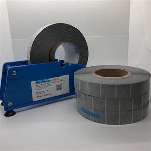 Wafer Seal Starter Kit - Includes a Manual Tab Dispenser and Three Rolls of 1" Clear Wafer Seals No Perf (Now comes with 4th roll free!!)
